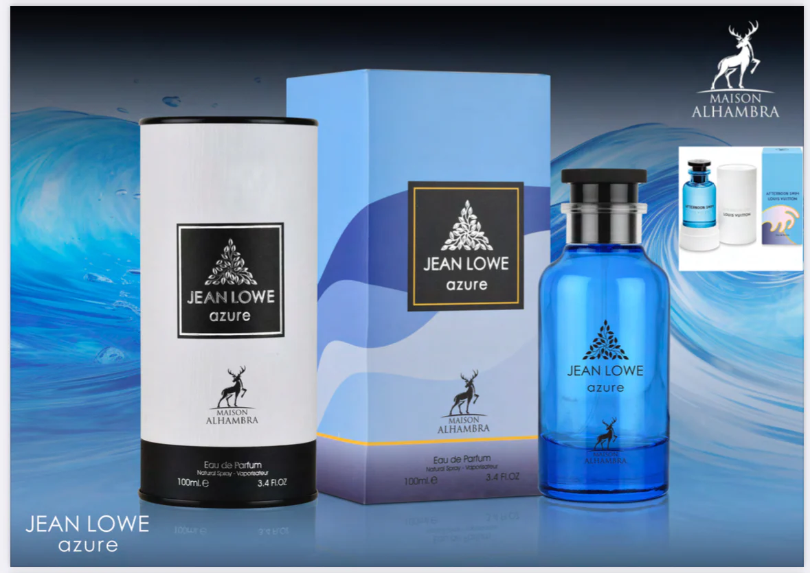 Jean Lowe Azure EDP Perfume By Maison Alhambra 3.4oz / 100ml - Afternoon Swim - Image 3